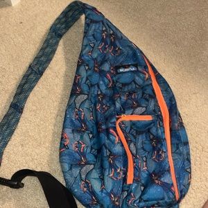 Kavu blue tiger lily cross back bag